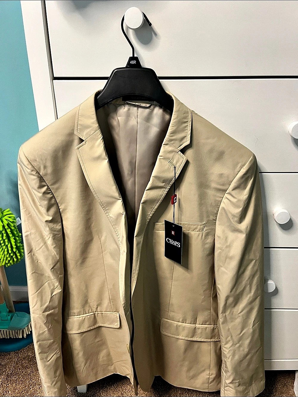 Chaps Men's Tan Blazer 46 Regular NWT